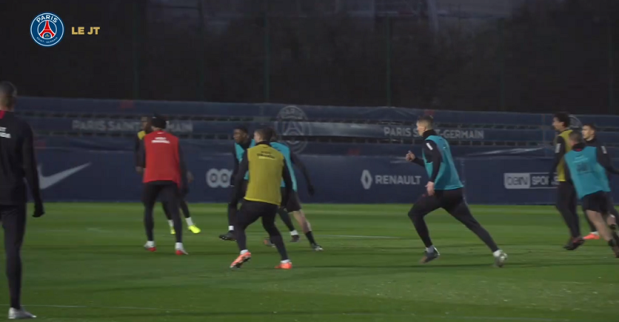 PSG/Amiens - Entraînement