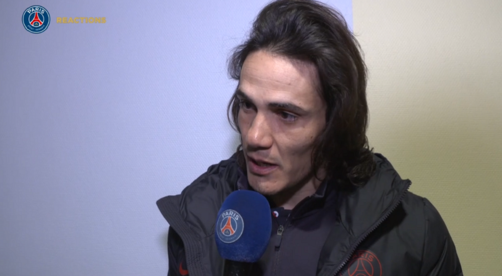 Linas-Montlhéry/PSG - Cavani revient sur une "belle soirée sur le plan collectif et individuel"