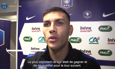 Pau/PSG - Paredes est heureux après la qualification et fier d'avoir été capitaine