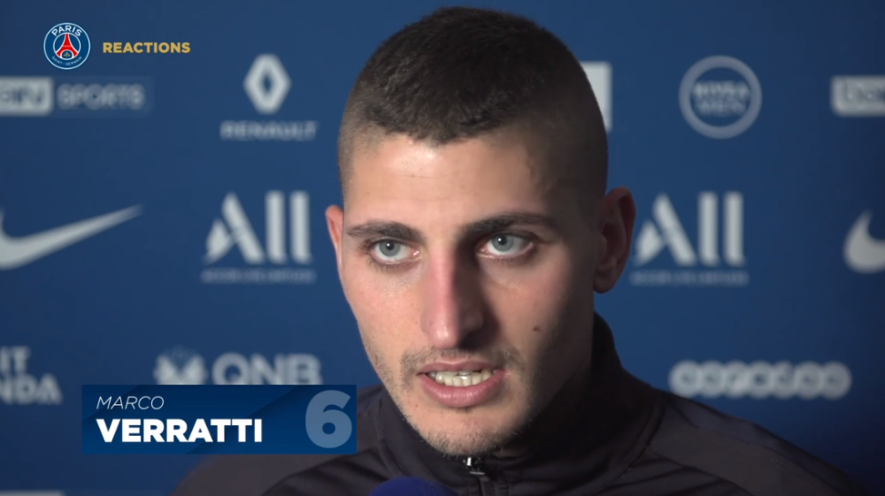 Verratti est heureux d'atteindre les 300 matchs au PSG "c'est mon "équipe" mais regrette le résultat