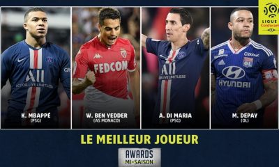 Ligue 1 - Mbappé et Di Maria nominés pour le titre de meilleur joueur de la première moitié de saison 2019-2020