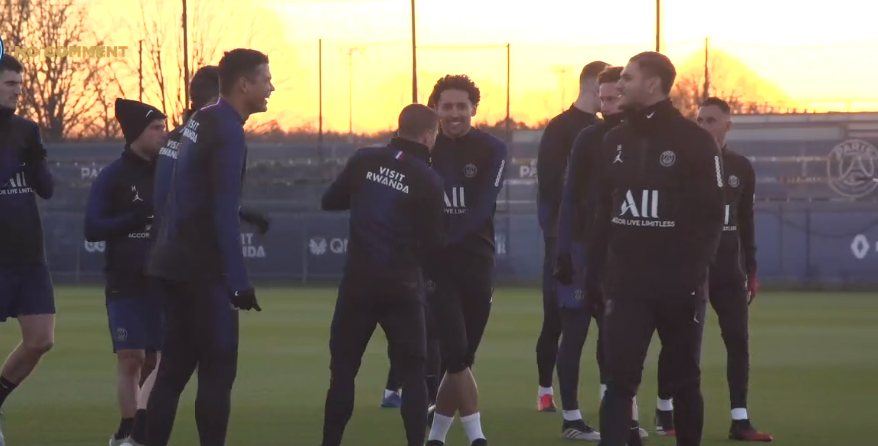 Neymar, Herrera, Marquinhos et Bernat à l'entraînement ce vendredi