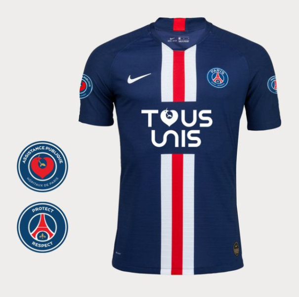 Le PSG a vendu tous ses maillots "Tous unis" et va verser plus de 200 000 euros à l'APHP