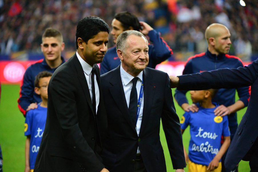 Aulas fait l'éloge d'Al-Khelaïfi et souligne le rôle du PSG dans le développement du football français