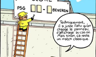 120 minutes entre le PSG et le Waasland-Beveren, L'Equipe s'en amuse dans un dessin