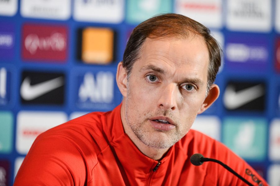 PSG/OL - Tuchel groupe