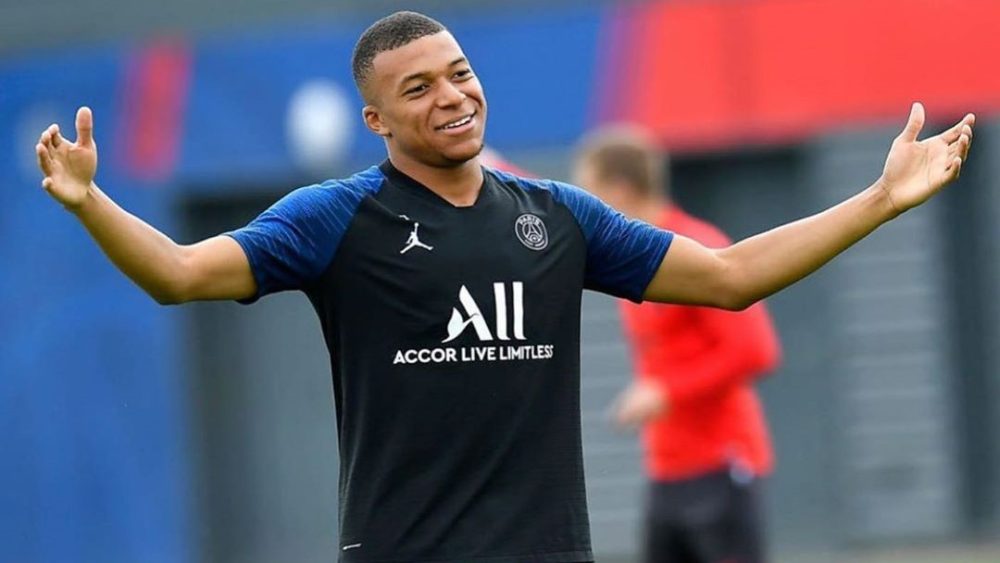 mbappé entraînement