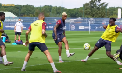 Revivez des extraits de l'entraînement du PSG ce lundi au plus près des joueurs