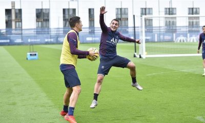 Les images du PSG ce mardi: Jeux à l'entraînement et France/Croatie  