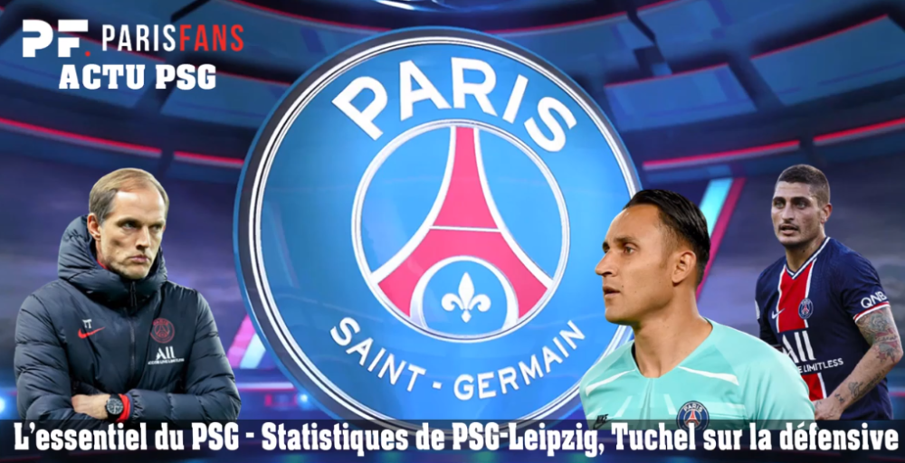 L'essentiel du PSG - Statistiques de PSG-Leipzig, Tuchel sur la défensive