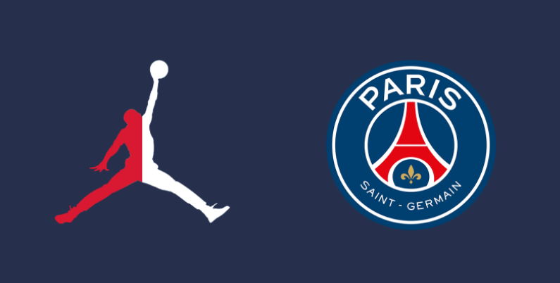 La tenue domicile du PSG 2021-2022 avec le logo Air Jordan, selon Footy Headlines