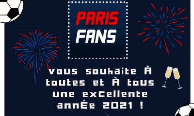 Parisfans vous souhaite une bonne année 2021