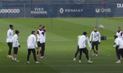 PSG/Istanbul - Retrouvez des extraits de l'entraînement pour préparer le match