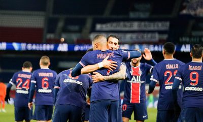 célébration victoire PSG/Montpellier