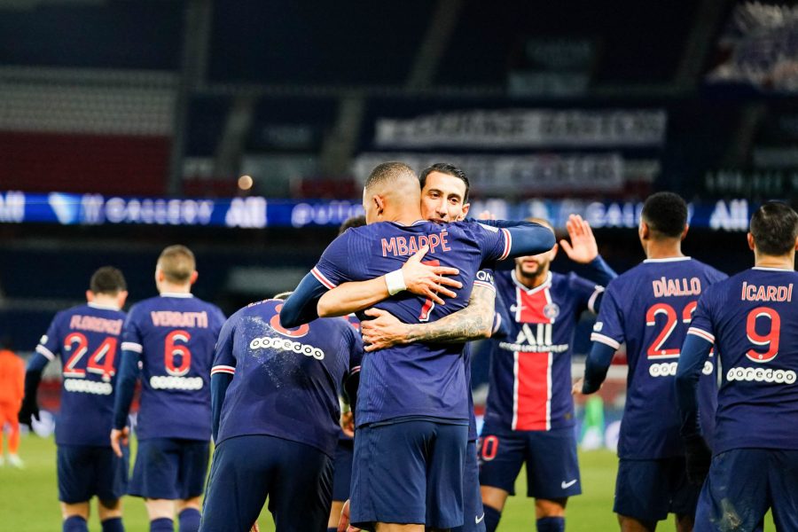 célébration victoire PSG/Montpellier