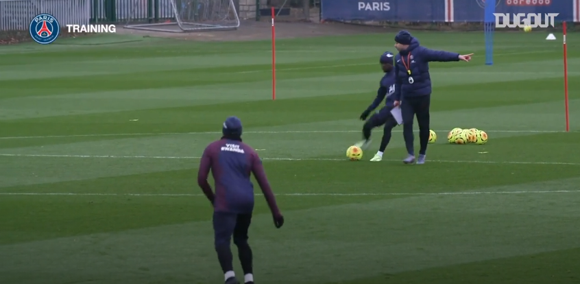 Saint-Etienne/PSG - Retrouvez des extraits du dernier entraînement des Parisiens