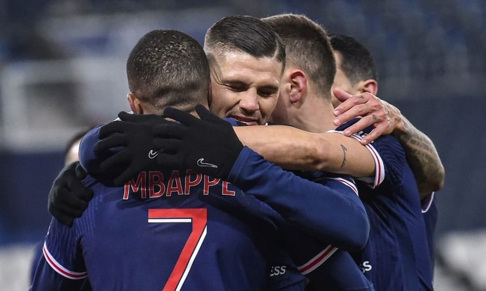 Célébration but Icardi PSG