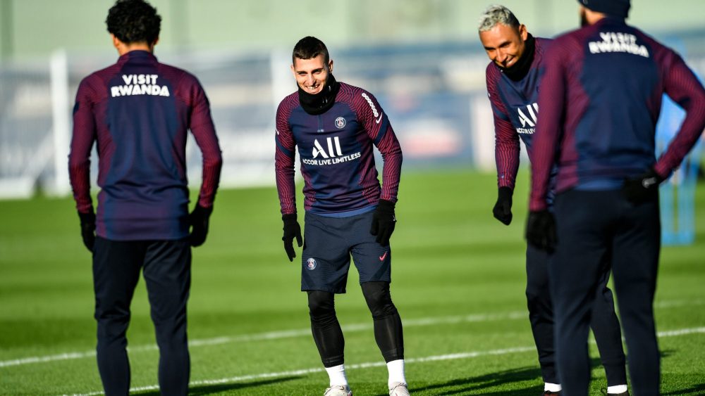 Verratti + Navas entrainement psg