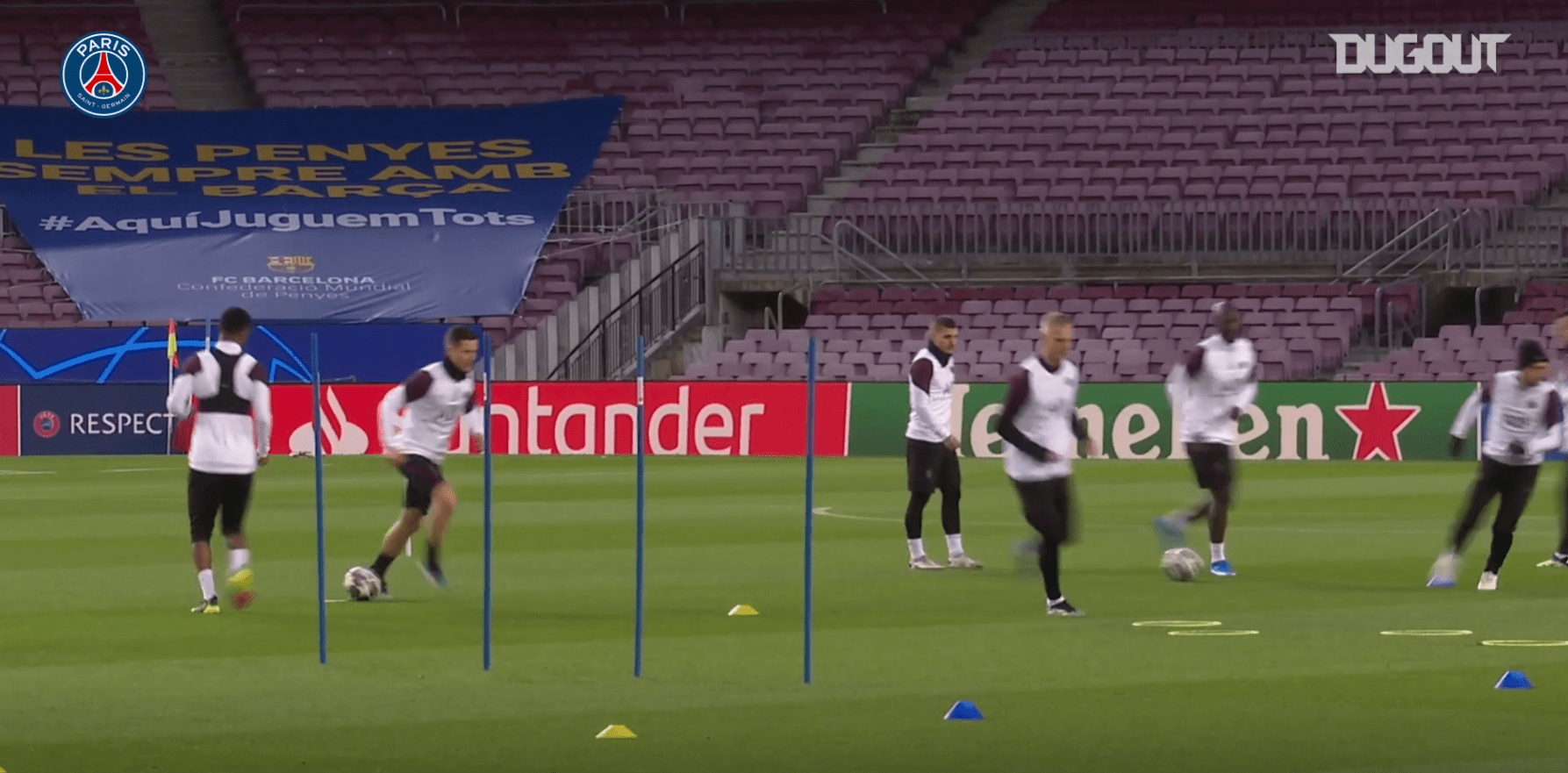 Barcelone/PSG - Retrouvez des extraits du dernier entraînement parisien