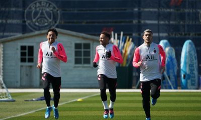 Marquinhos + Neymar + Paredes training