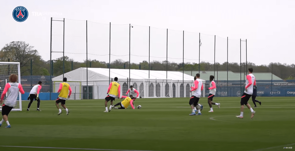 PSG/Lens - Retrouvez des extraits du dernier entraînement parisien