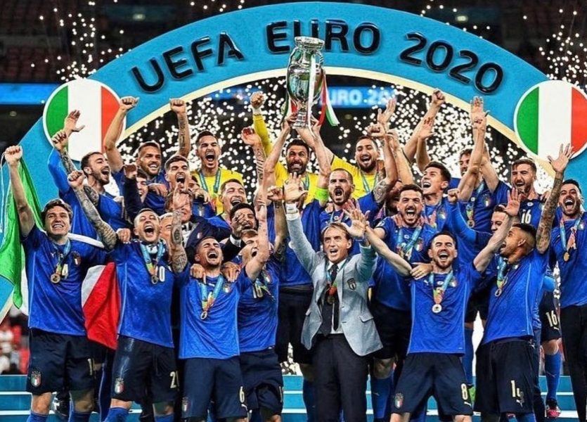 Italie championne europe celebration