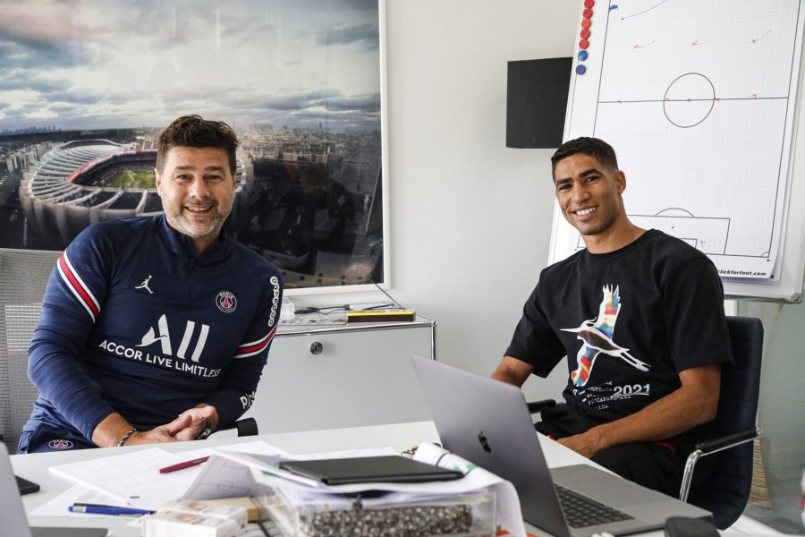 Les images du PSG ce mercredi: 1ère journée d'Hakimi au PSG