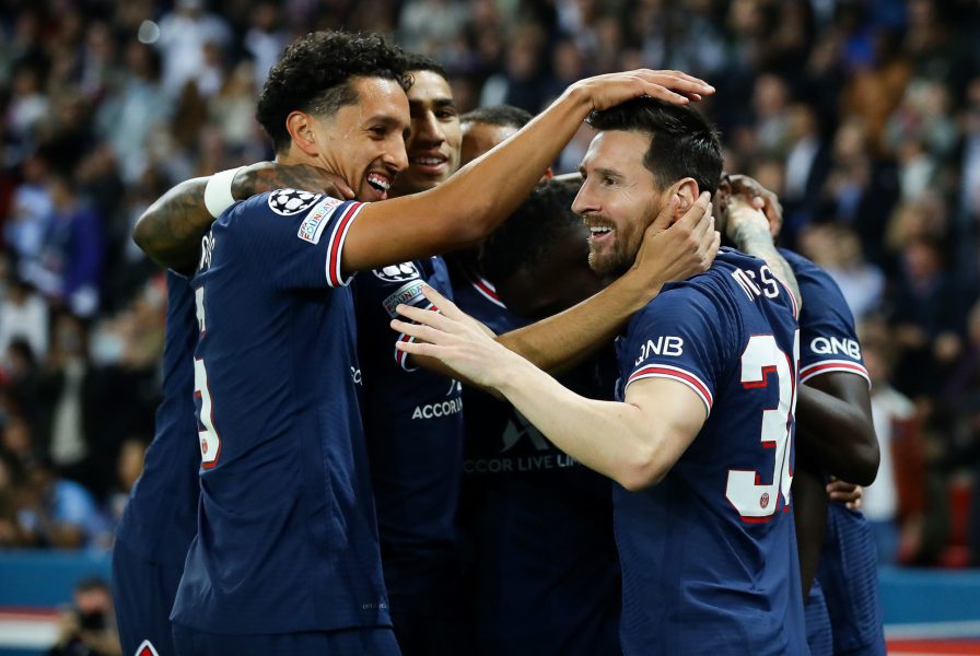 celebration victoire psg face à manchester city