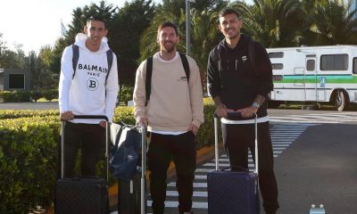 Di Maria, Lionel Messi et Leandro Paredes