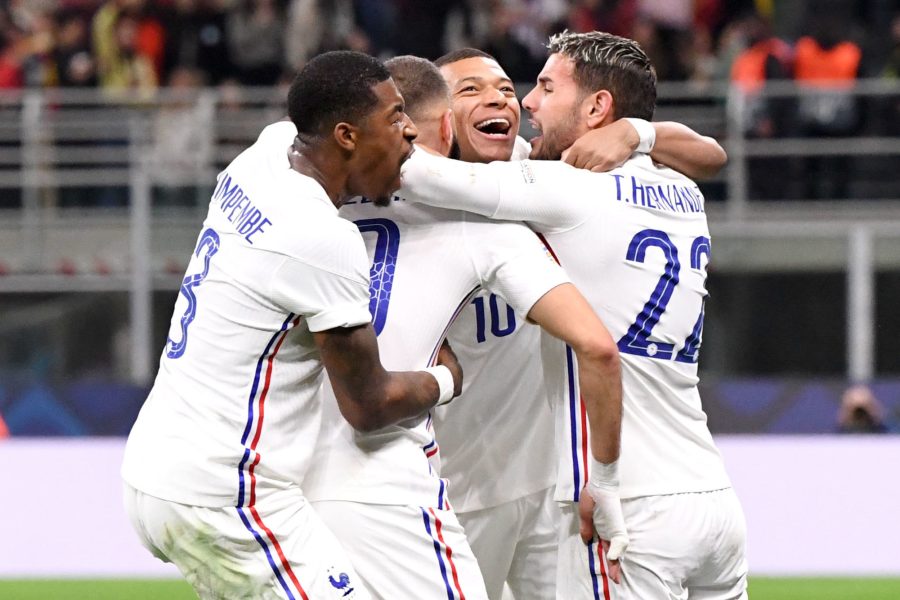 Celebration victoire Equipe de France vs Espagne