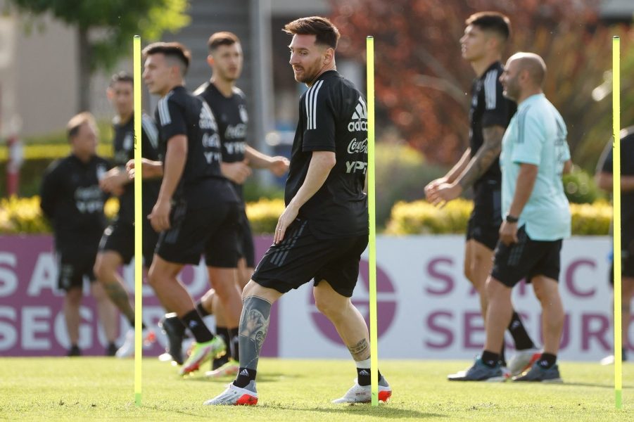 Messi a retrouvé l'entraînement avec le groupe avec l'Argentine