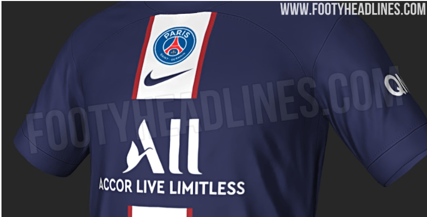 Des images du maillot domicile 2022-2023 du PSG publiées par Footy Headlines