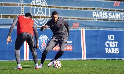 mbappé entrainement