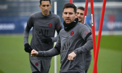 entrainement messi psg