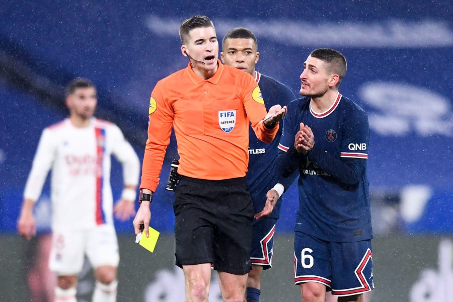 Verratti évoque ses difficultés avec les arbitres français