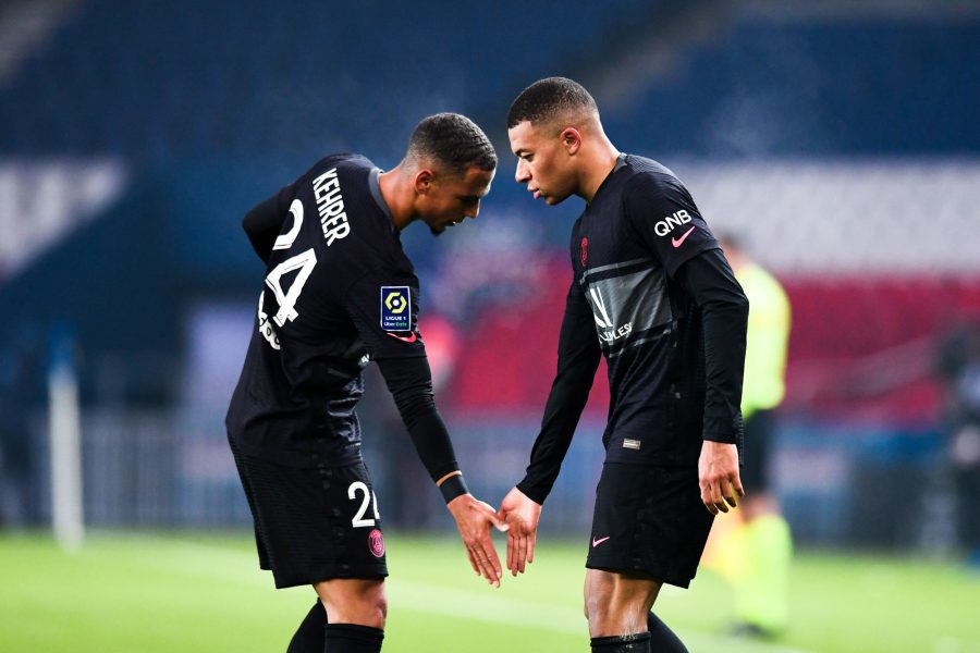 Kehrer + Mbappé célébration PSG-Brest