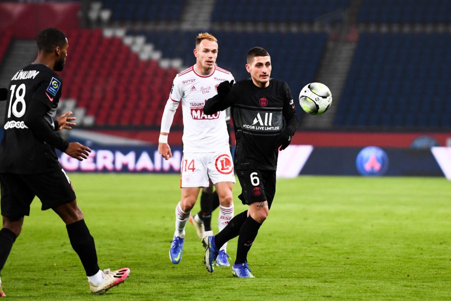 PSG/Brest - Verratti souligne « Le plus important, c'est de jouer en équipe. »