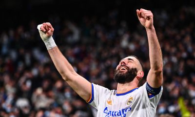 Benzema célébration but Chelsea/Real MAdrid