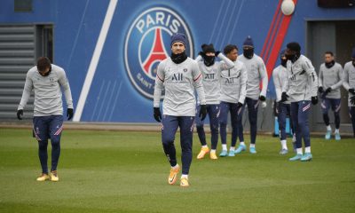 joueurs psg entrainement