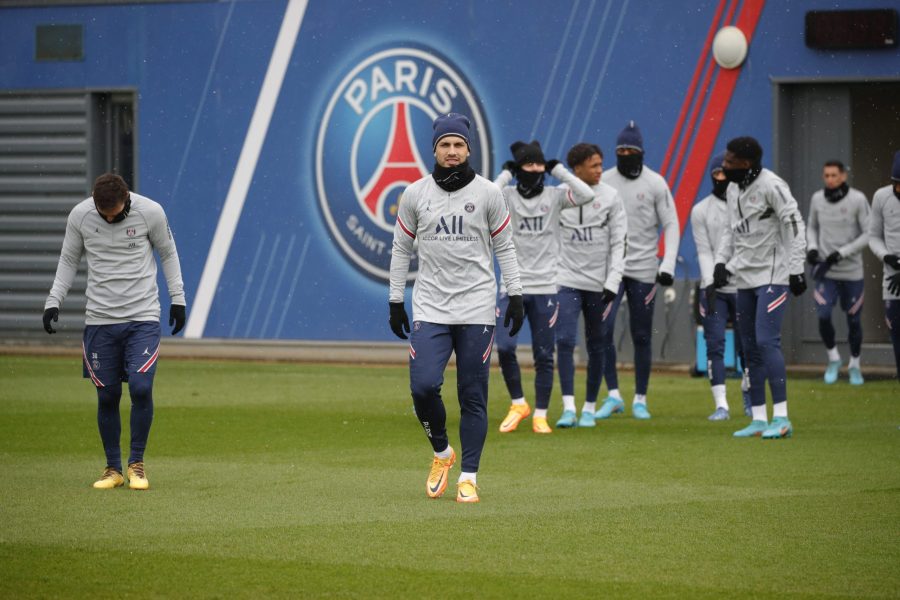 joueurs psg entrainement