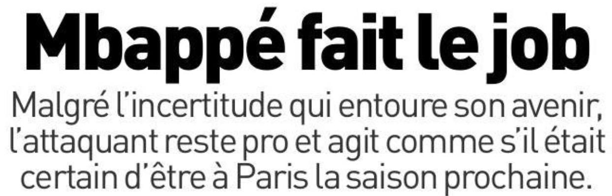 Revue de presse : Messi, Mbappé, Di Maria, entre espoir et au revoir pour l'année prochaine  