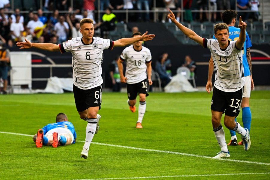 allemagne célèbre sa victoire face à l'italie