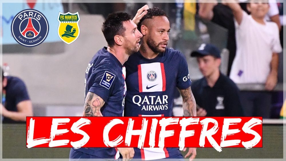 PSG/Nantes – Les chiffres du match : Neymar et Messi au top, possession, records