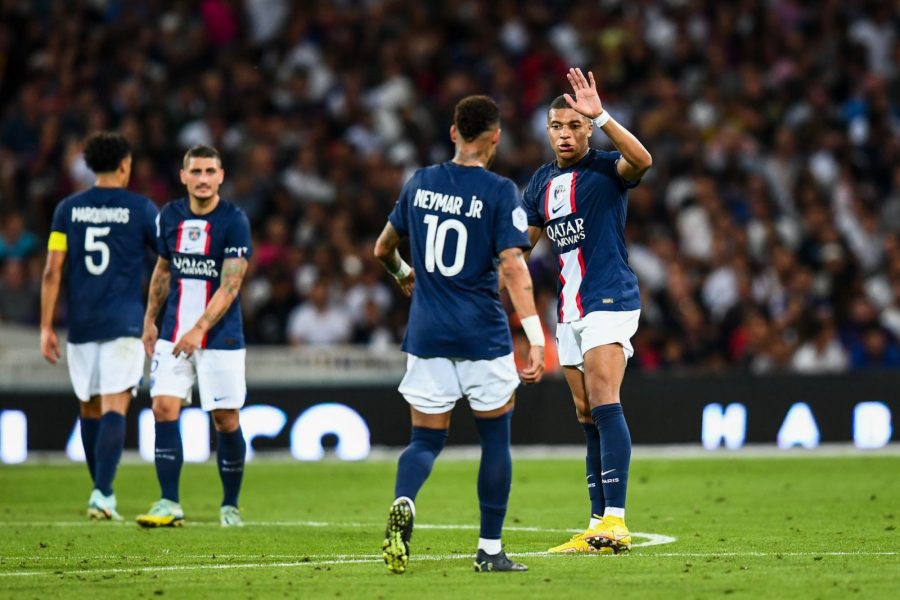 Neymar + Mbappé célébration but Toulouse/PSG