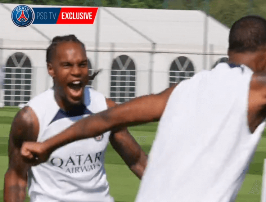 Revivez le premier entraînement de Renato Sanches au PSG