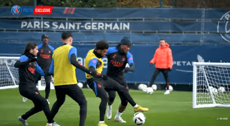 Revivez l'entraînement du PSG auprès de Renato Sanches