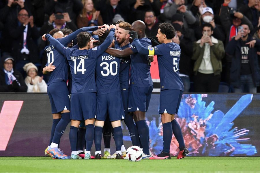 célébration de but PSG/Angers