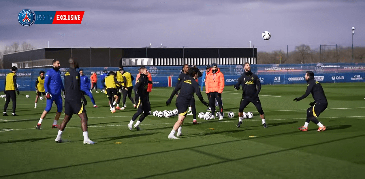 PSG/Rennes - Revivez des extraits de l'entraînement des Parisiens