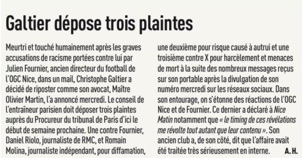 Revue de presse : la réponse de Galtier, Stade de France, Disasi et PSG/Lens en fil rouge  