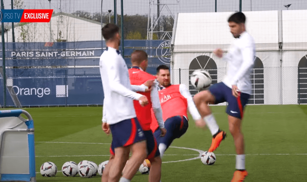 Des extraits de l'entraînement du PSG ce mercredi